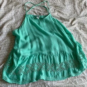 Old Navy eyelet trim tank